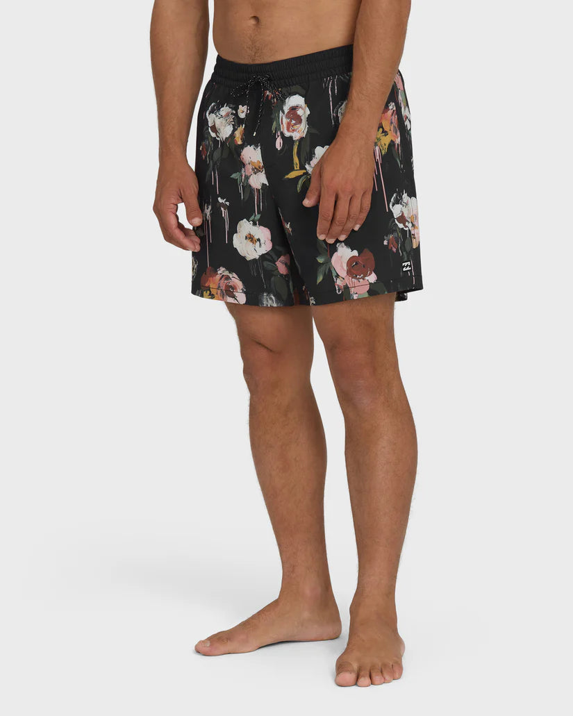 Billabong Men's Good Times Layback 16" Trunks Black