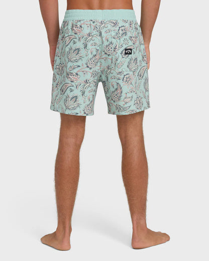 Billabong Men's Good Times Layback 16" Trunks Clear Aqua