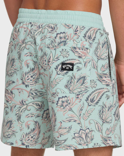 Billabong Men's Good Times Layback 16" Trunks Clear Aqua