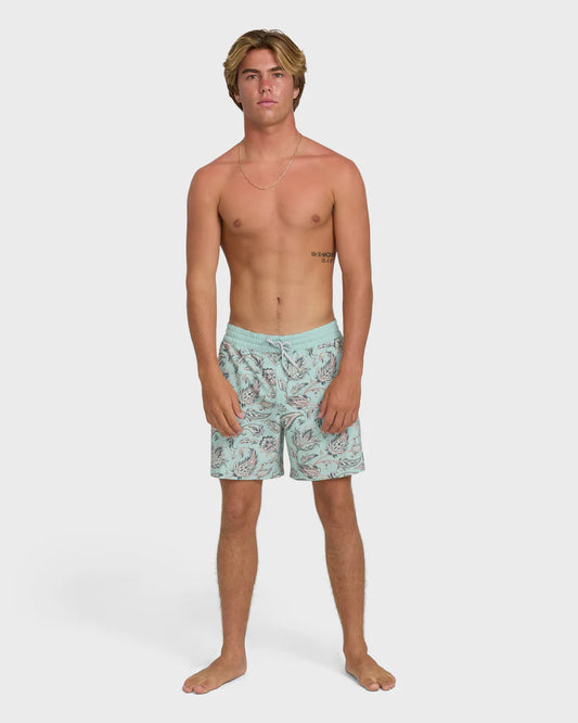 Billabong Men's Good Times Layback 16" Trunks Clear Aqua
