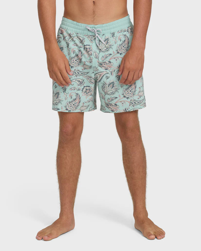Billabong Men's Good Times Layback 16" Trunks Clear Aqua