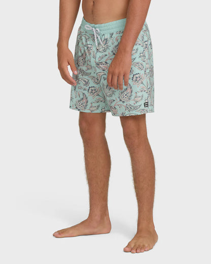 Billabong Men's Good Times Layback 16" Trunks Clear Aqua