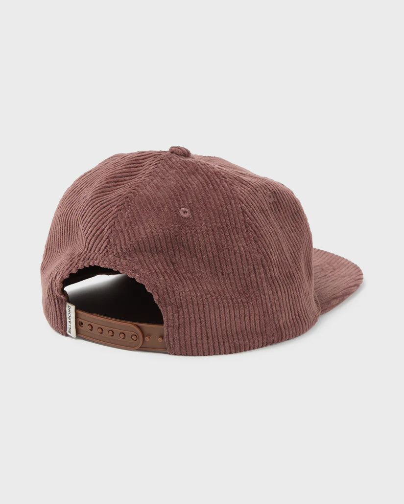 Billabong Women's Grandpa Corduroy Snapback Hat Espresso
