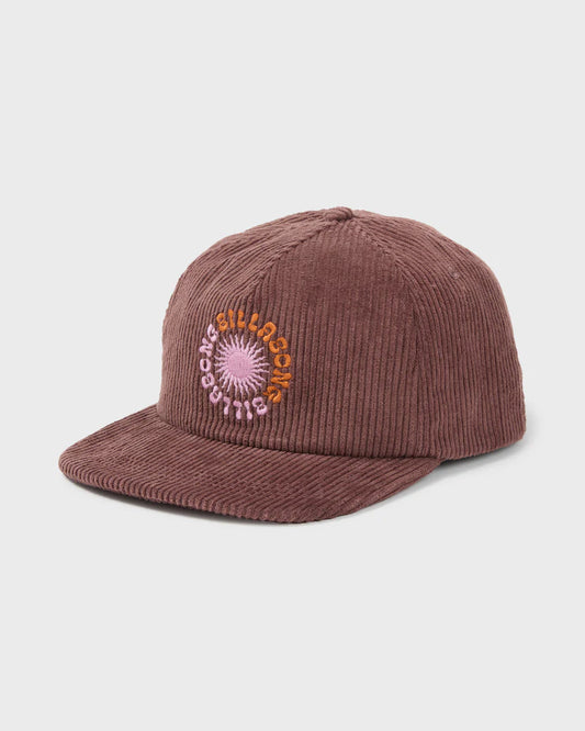 Billabong Women's Grandpa Corduroy Snapback Hat Espresso