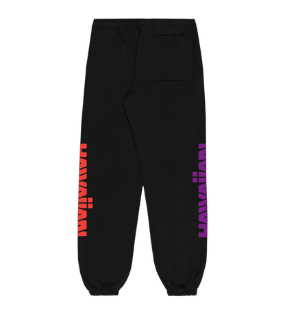 AVVA Hawaiian Fleece Pants Black