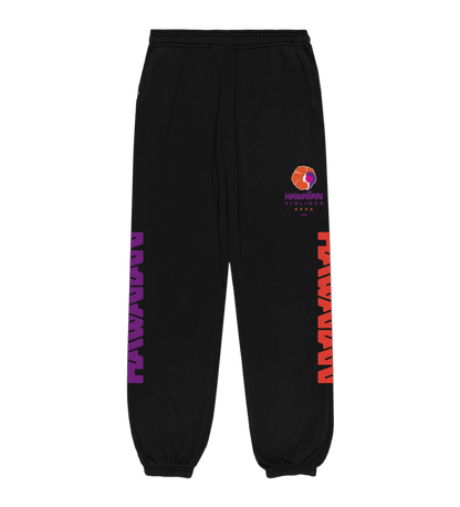 AVVA Hawaiian Fleece Pants Black