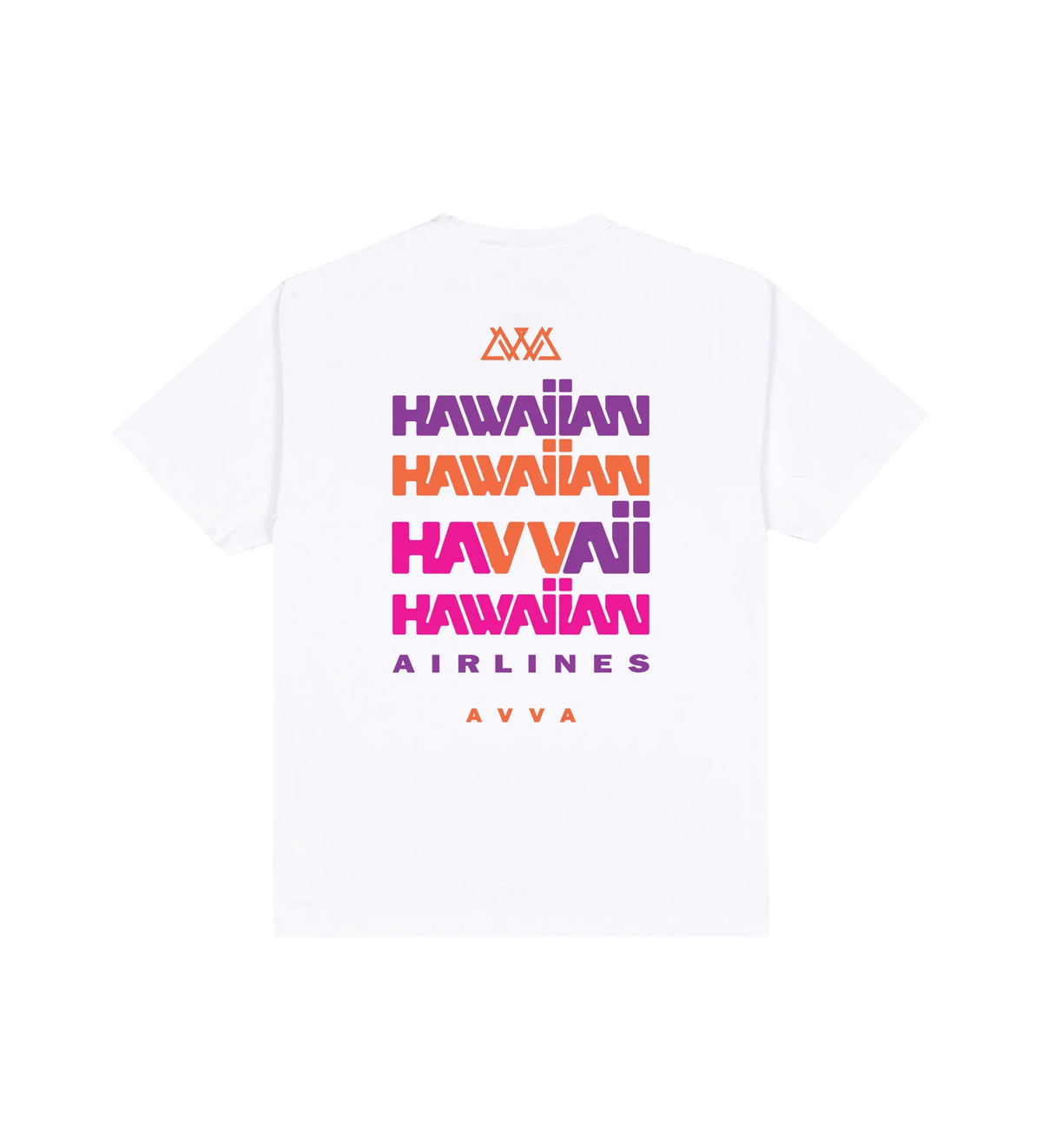 AVVA Hawaiian Tee White