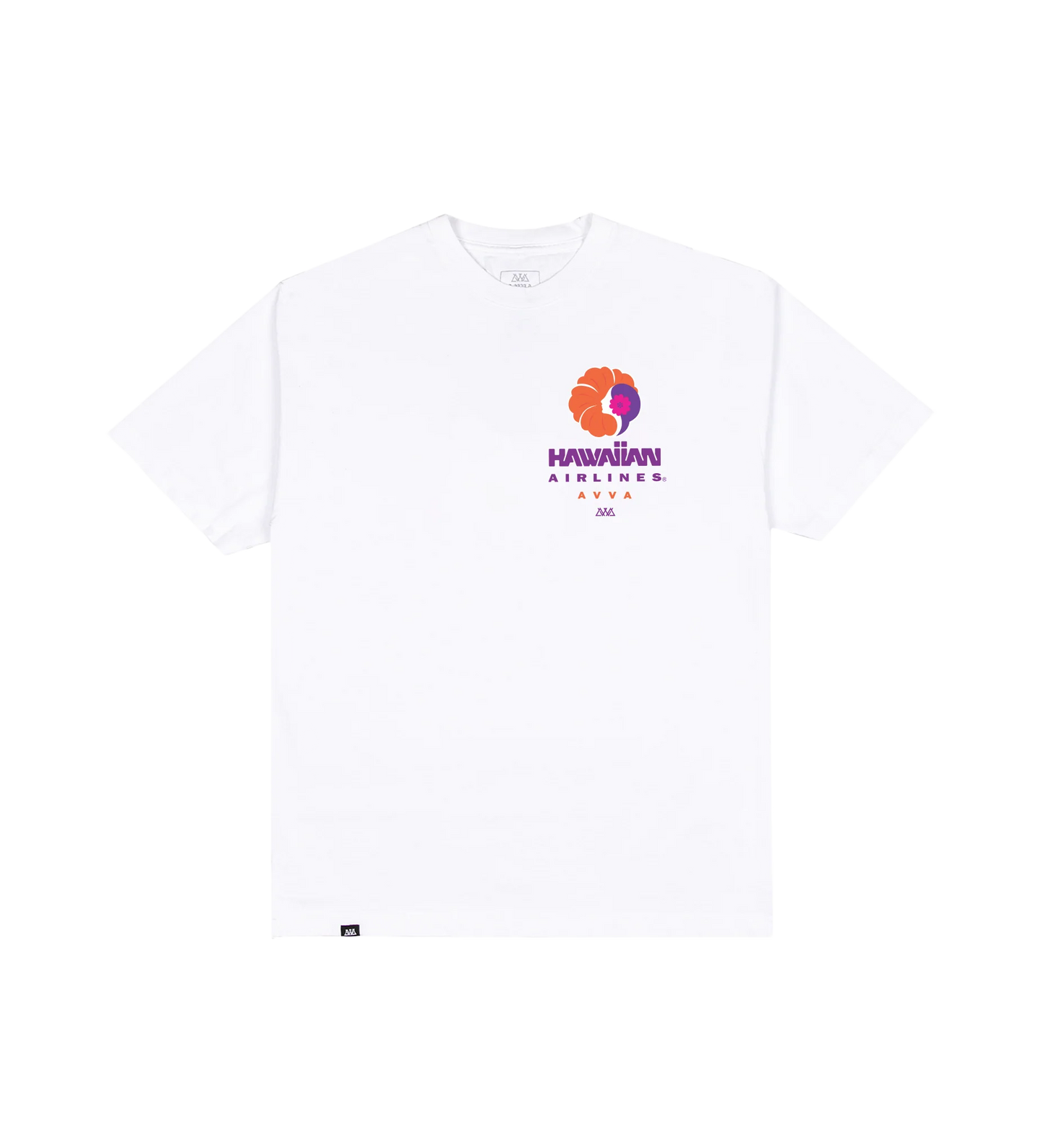 AVVA Hawaiian Tee White