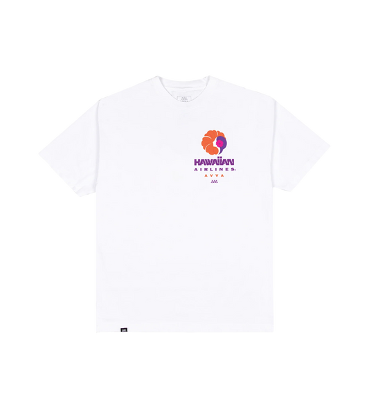 AVVA Hawaiian Tee White