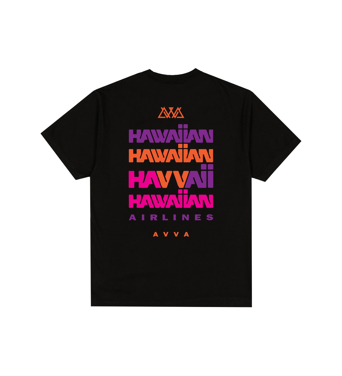 AVVA Hawaiian Tee Black