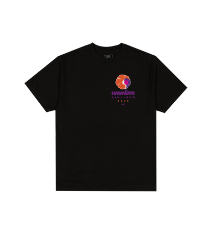 AVVA Hawaiian Tee Black