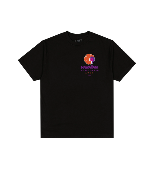AVVA Hawaiian Tee Black
