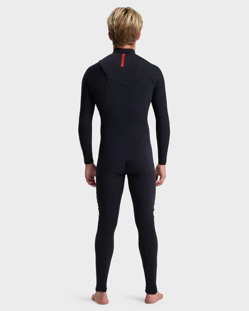 Men's Quiksilver Highline 3/2MM Chest Zip Black Wetsuit