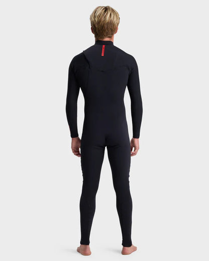 Men's Quiksilver Highline 3/2MM Chest Zip Black Wetsuit