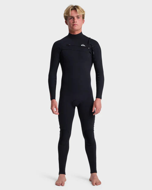 Men's Quiksilver Highline 3/2MM Chest Zip Black Wetsuit