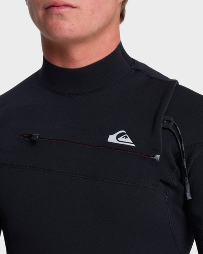 Men's Quiksilver Highline 3/2MM Chest Zip Black Wetsuit