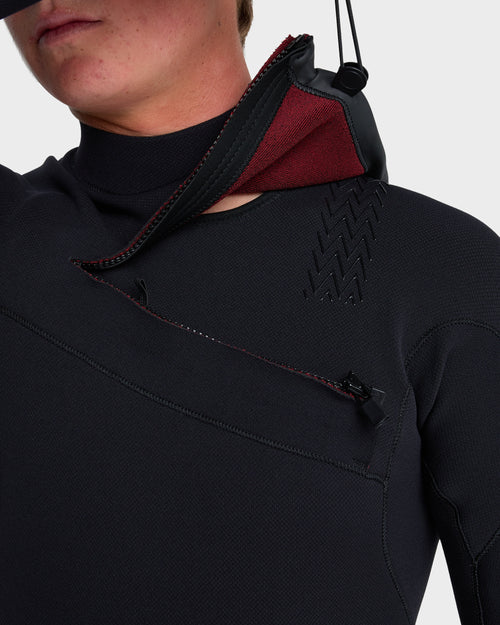 Men's Quiksilver Highline 3/2MM Chest Zip Black Wetsuit