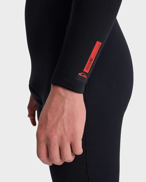 Men's Quiksilver Highline 3/2MM Chest Zip Black Wetsuit