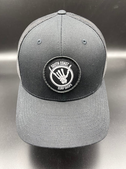 South Coast Adult Shaka Bones Hat Black