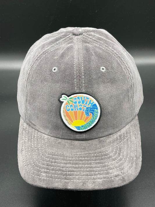 South Coast Wahines Circle Sun Corduroy Hat Dark Grey