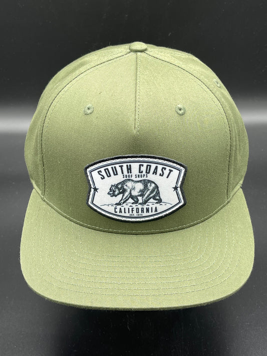 South Coast Adult Cali Bear Hat Army Olive