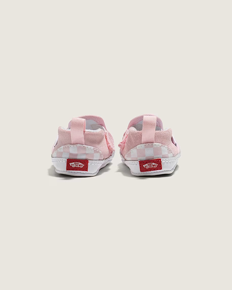 Vans Infant Slip-On V Crib Pink Checker Shoe