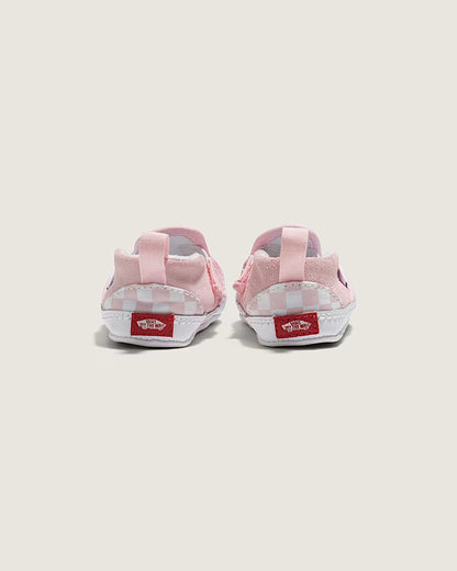Vans Infant Slip-On V Crib Pink Checker Shoe