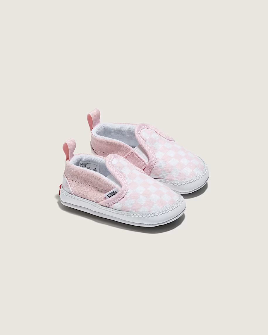Vans Infant Slip-On V Crib Pink Checker Shoe