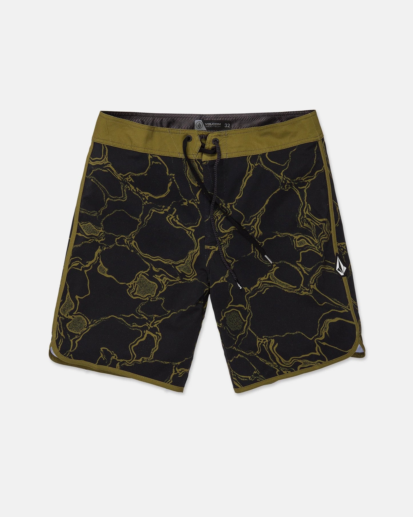 Volcom Men's Infuse Scallop Mod Boardshorts Sonic Green