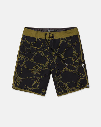 Volcom Men's Infuse Scallop Mod Boardshorts Sonic Green