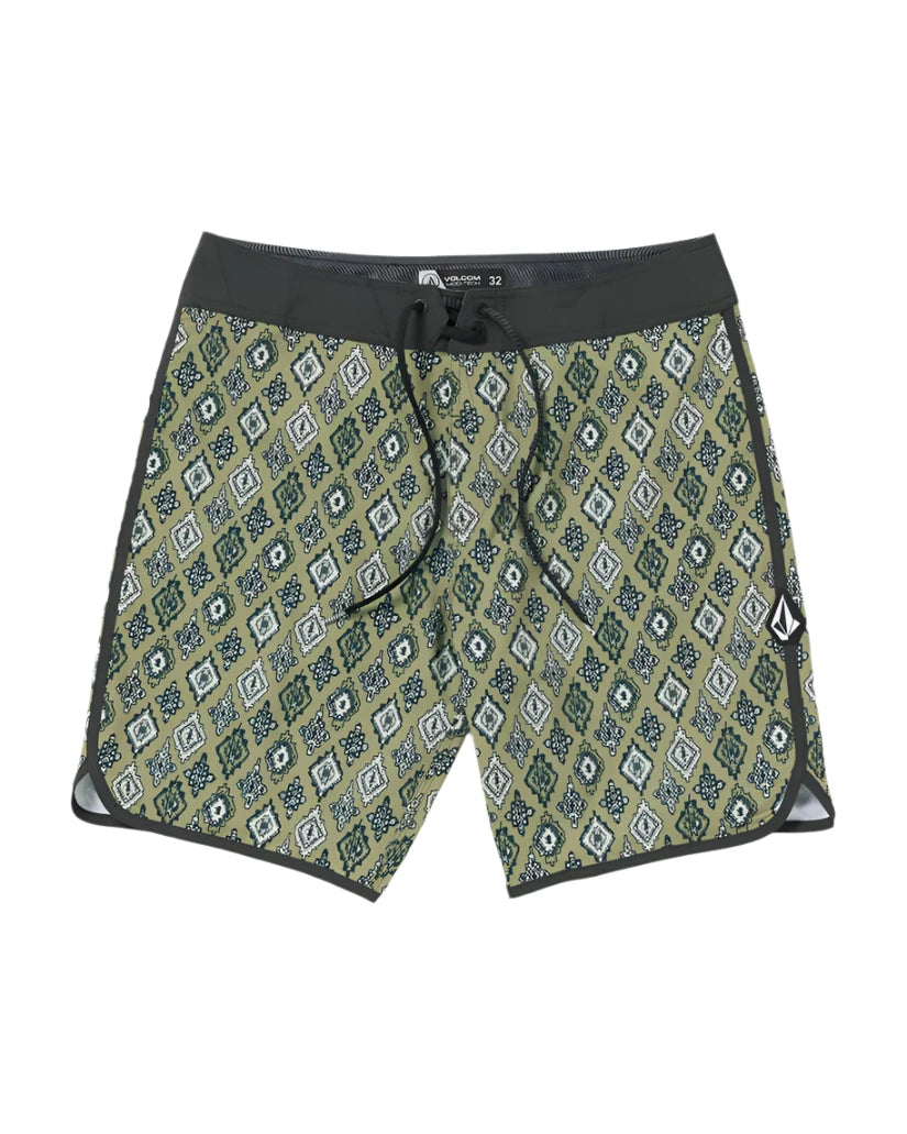 Volcom Men's Inherit Scallop Mod-Tech Trunks Thyme Green