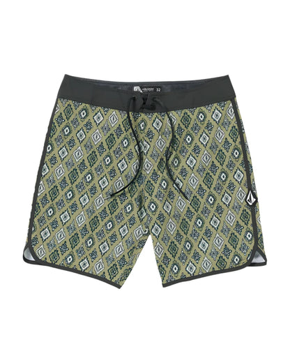 Volcom Men's Inherit Scallop Mod-Tech Trunks Thyme Green
