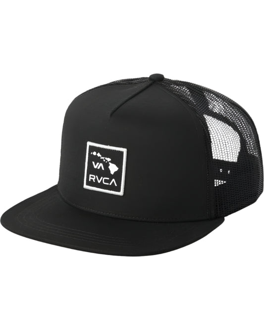 RVCA Islands Patch Trucker Hat Black