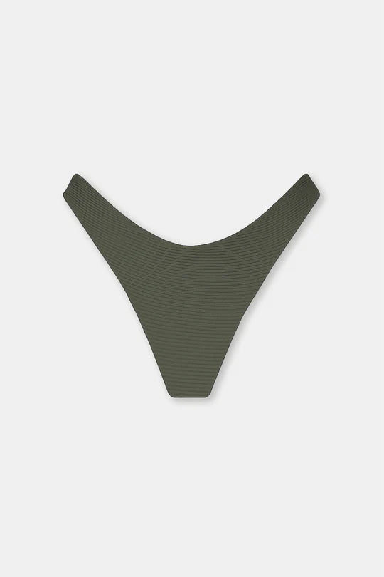 Hykaa Jones Bottom Ribbed Olive