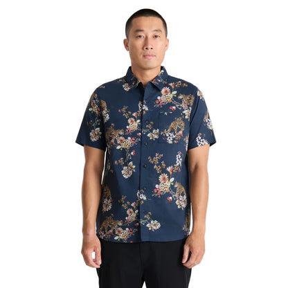 Roark Journey Short Sleeve Button Up Deep Navy