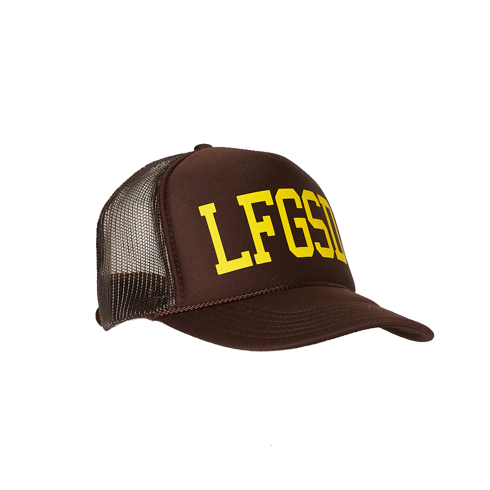 Local Beach San Diego LFGSD Trucker Hat Brown