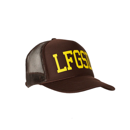 Local Beach San Diego LFGSD Trucker Hat Brown
