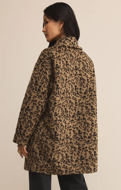 Z Supply Lennon Oversized Leopard Coat