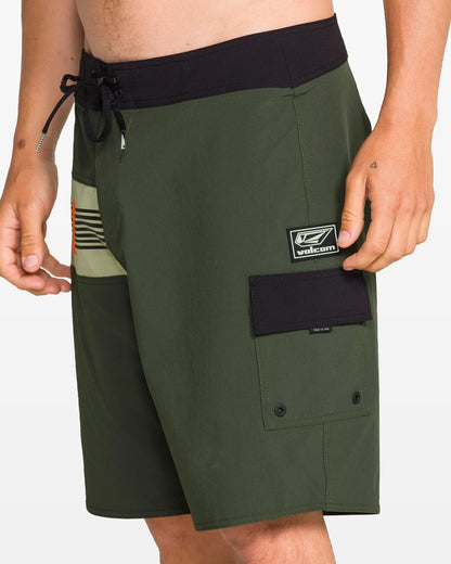 Volcom Men's Liberator Mod 20" Boardshorts Squadron Green
