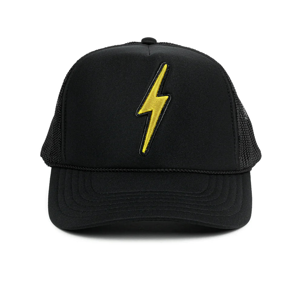 Local Beach Lightening Bolt Hat Black