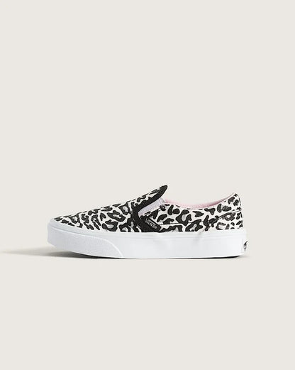 Vans Kids Classic Slip On Glitter Leopard / Pastel Pink