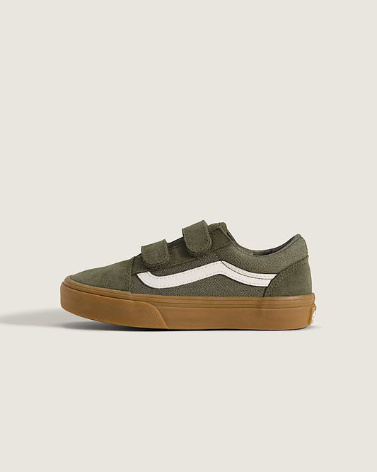 Vans Little Kids Old Skool V Shoe Green
