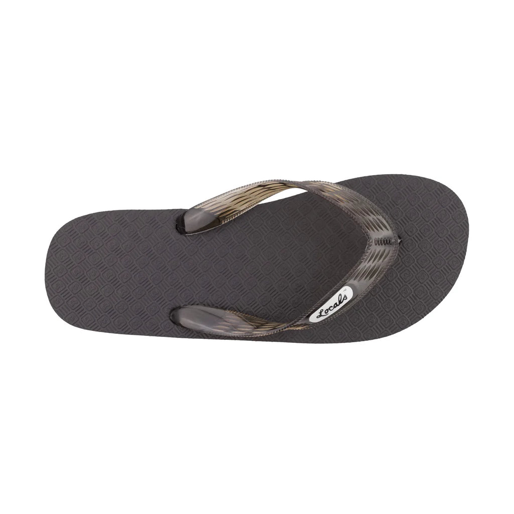 Locals Original Men's Translucent Black Strap Slippah