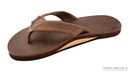 Rainbow Luxury Leather - Single Layer Arch Support Sandals Nogales Wood