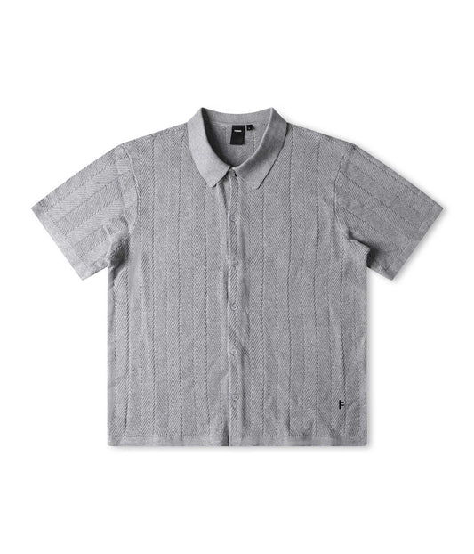 Former AG Marilyn Short Sleeve Knitted Shirt Grey
