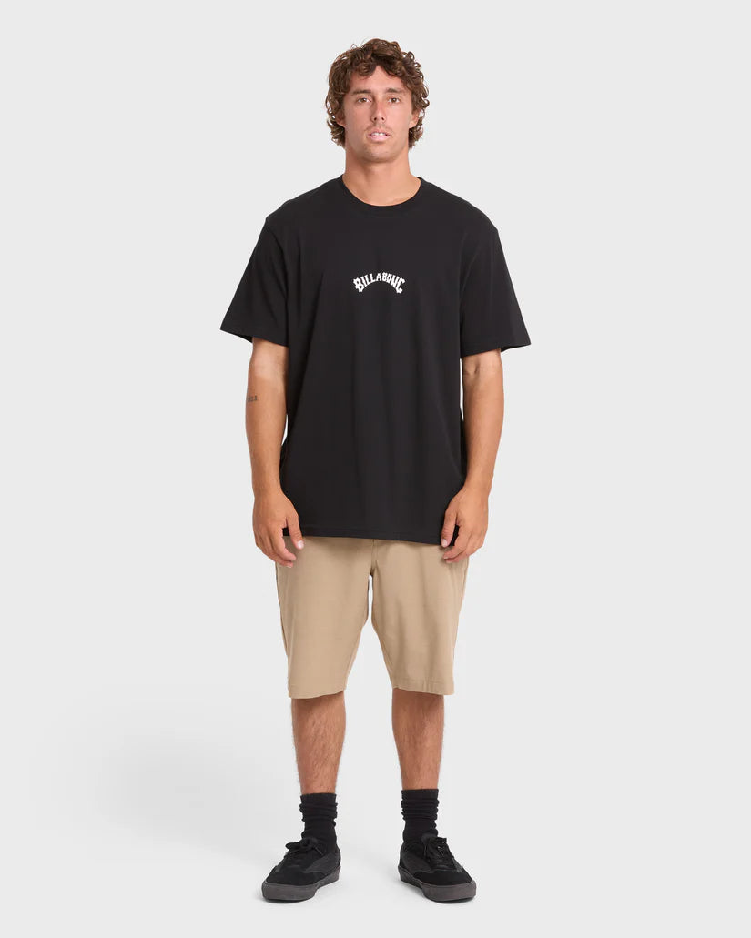 Billabong Men's Mainstay Premium Short Sleeve Cotton Tee Black