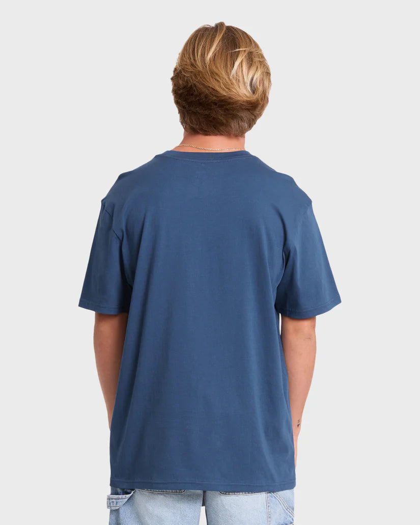 Billabong Men's Mainstay Premium Short Sleeve Cotton Tee Dark Denim