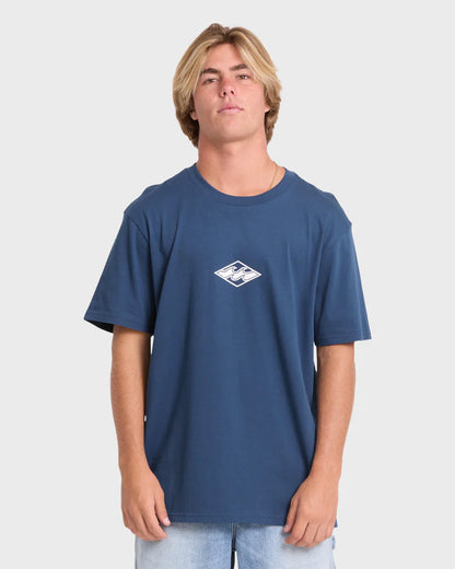 Billabong Men's Mainstay Premium Short Sleeve Cotton Tee Dark Denim