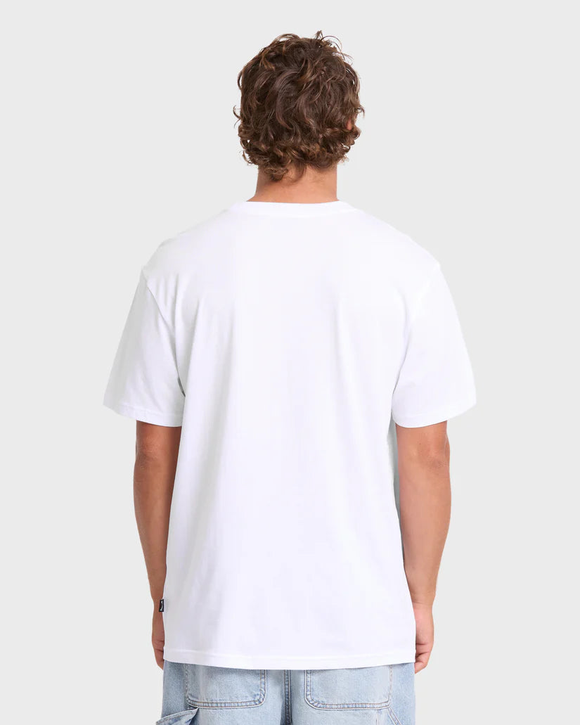 Billabong Men's Mainstay Premium Short Sleeve Cotton Tee White