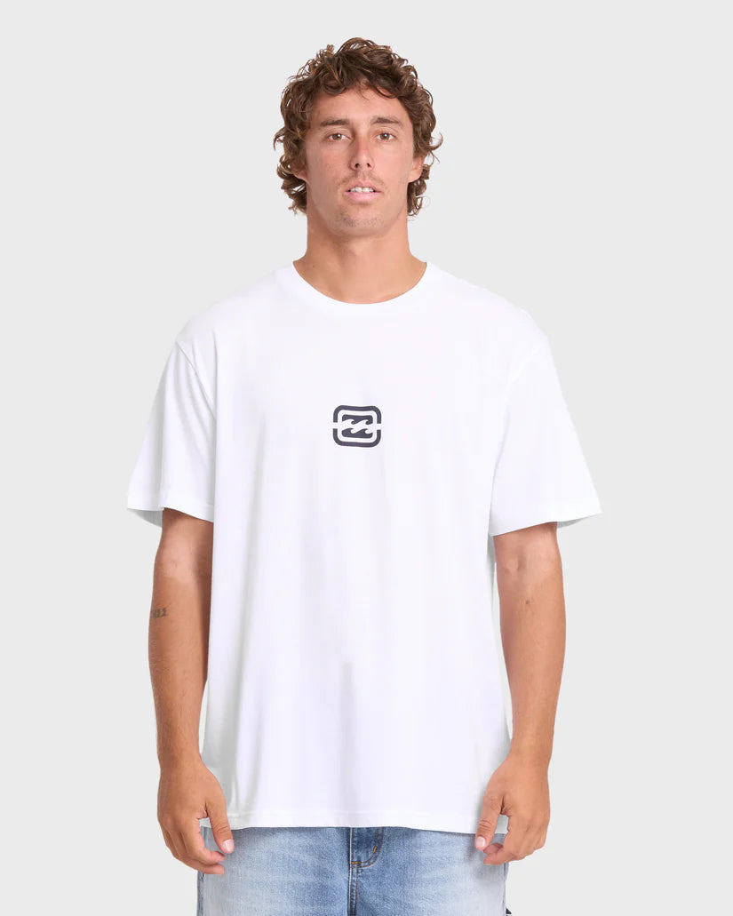 Billabong Men's Mainstay Premium Short Sleeve Cotton Tee White